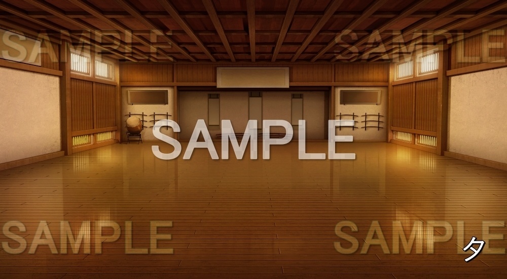 【背景素材】道場 (江戸編part02-yukaku013)