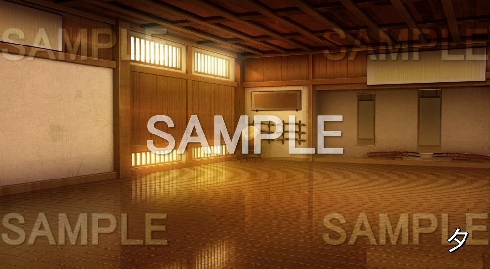 【背景素材】道場② (江戸編part02-yukaku014)