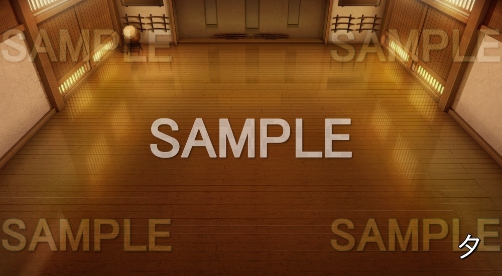 【背景素材】道場④ (江戸編part02-yukaku016)