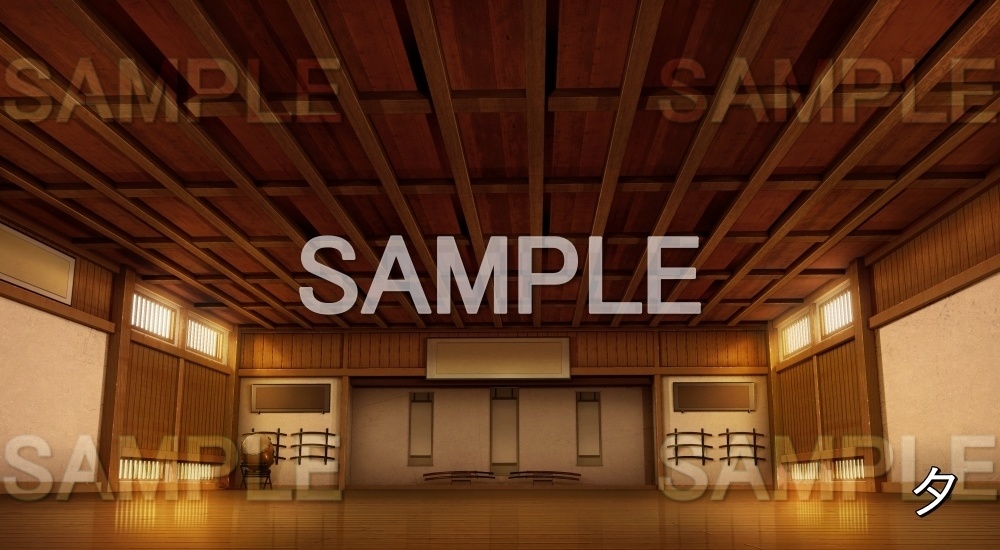 【背景素材】道場⑤ (江戸編part02-yukaku017)
