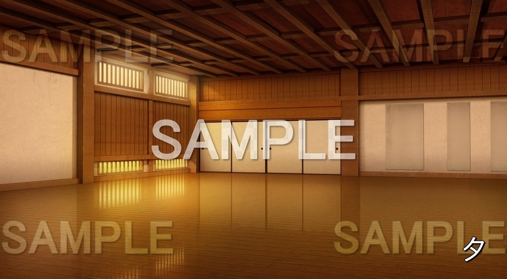 【背景素材】道場⑥ (江戸編part02-yukaku018)