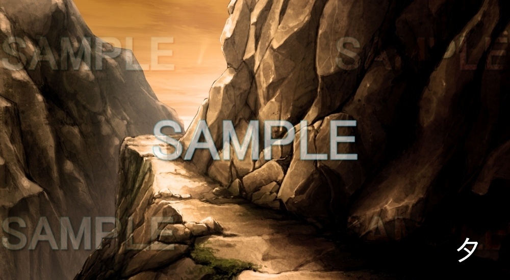 【背景素材】山道 崖 (ファンタジー編part03-nexfan04)