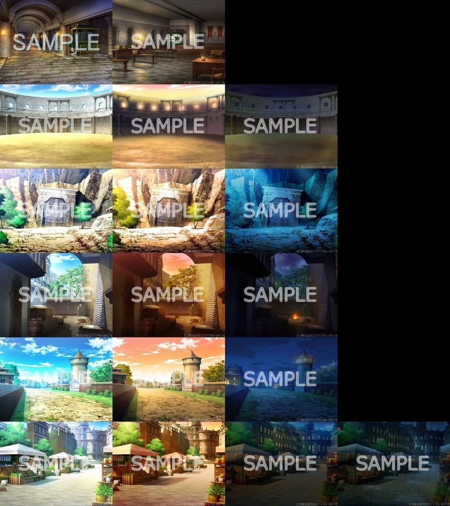 みにくる背景CG素材集『ファンタジー編』part03【背景素材集】