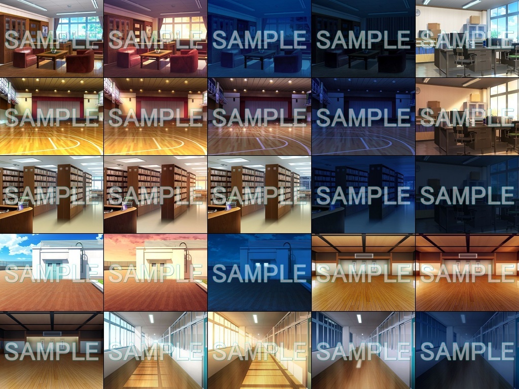 みにくる背景CG素材集『学園編』part12【背景素材集】