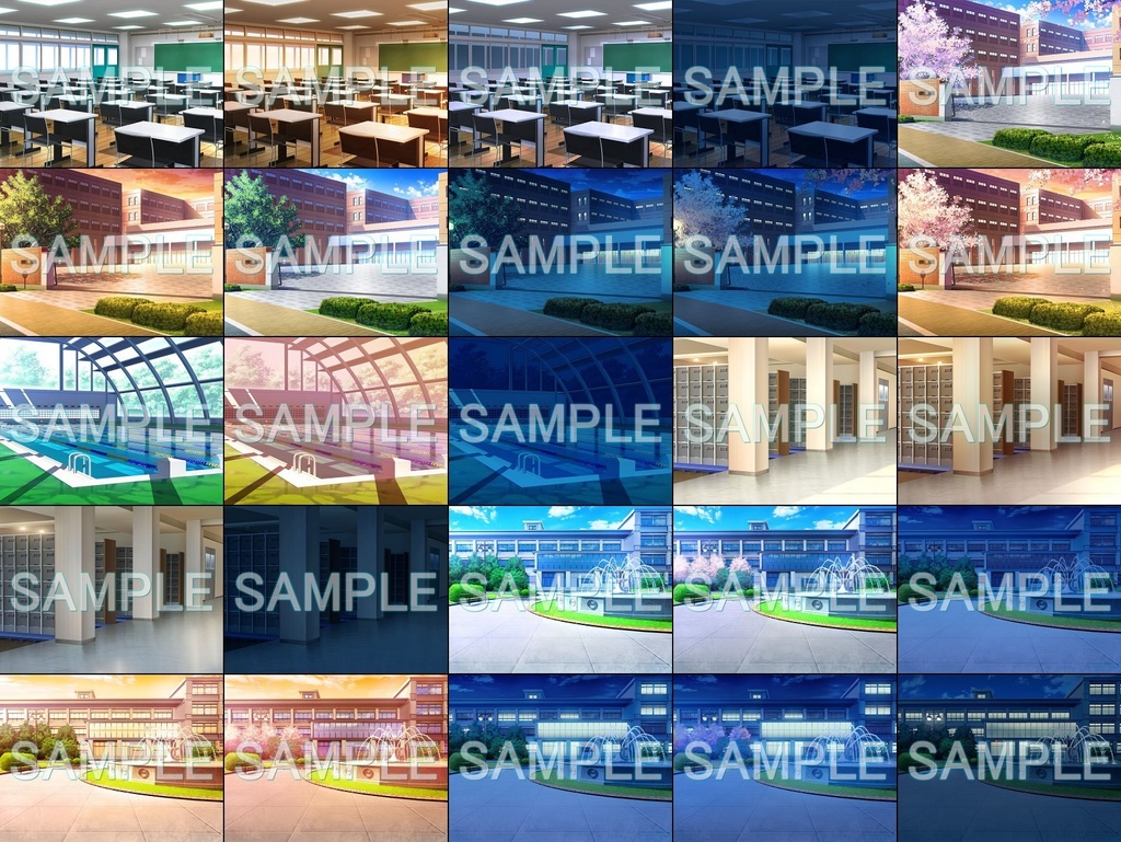 みにくる背景CG素材集『学園編』part12【背景素材集】