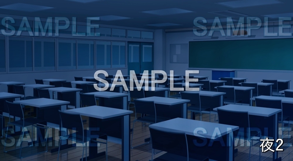 【背景素材】教室 (学園編part12-bg001_sashool)