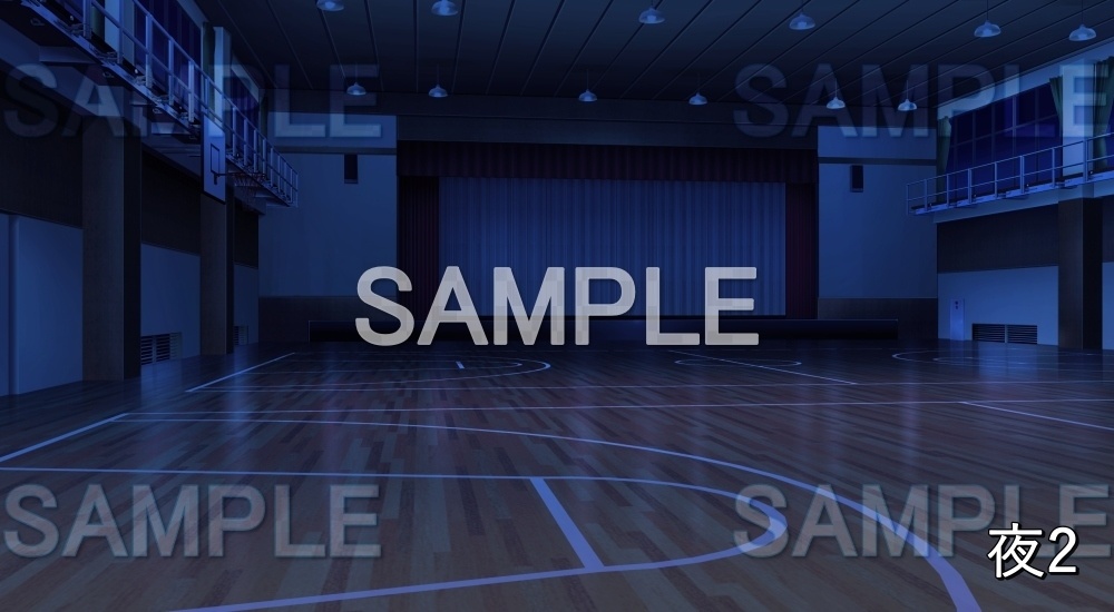 【背景素材】体育館 (学園編part12-BG14_pl_a)