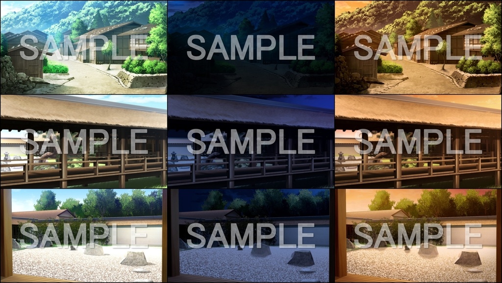 みにくる背景CG素材集『平安編』part01【背景素材集】