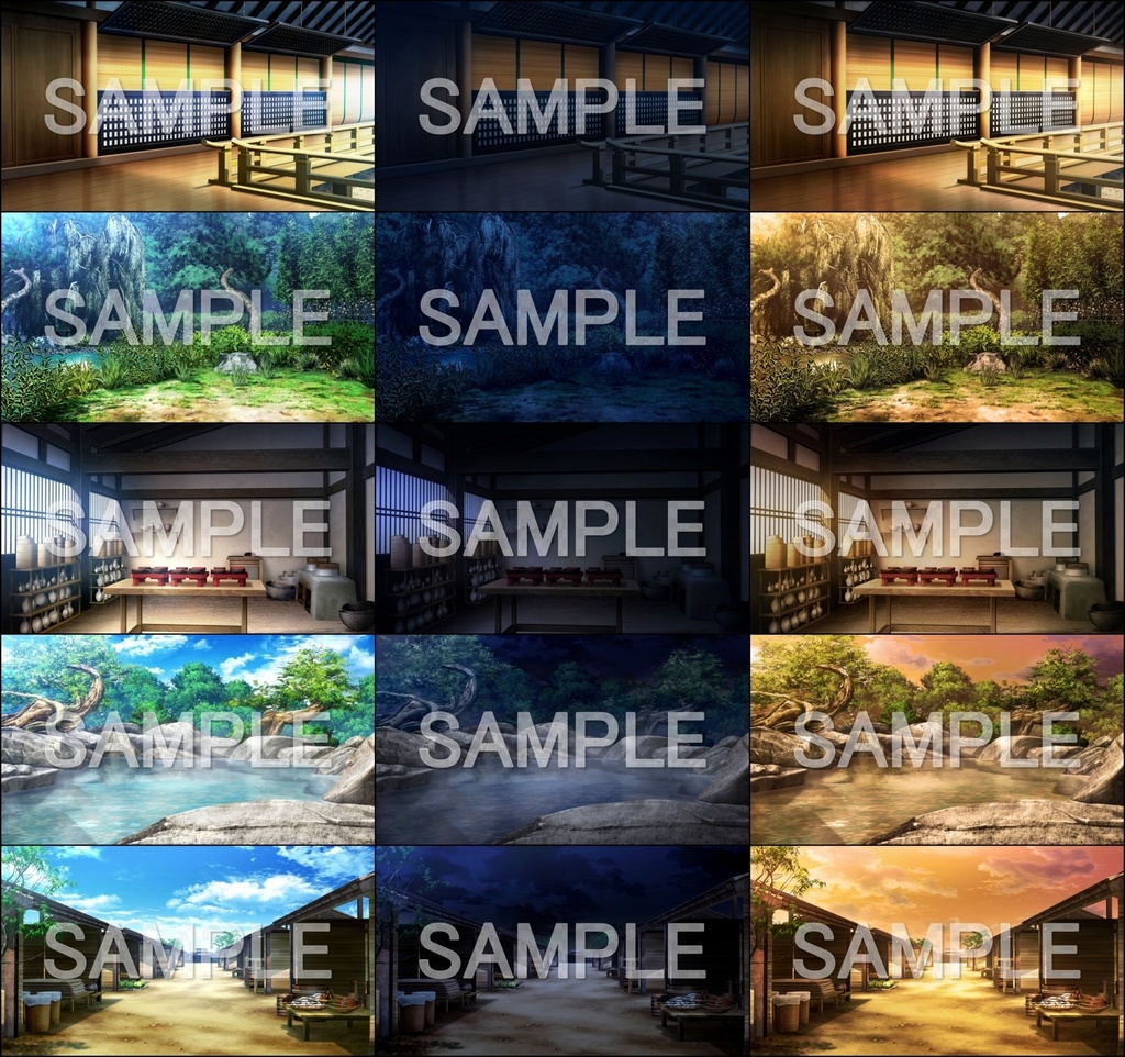 みにくる背景CG素材集『平安編』part01【背景素材集】