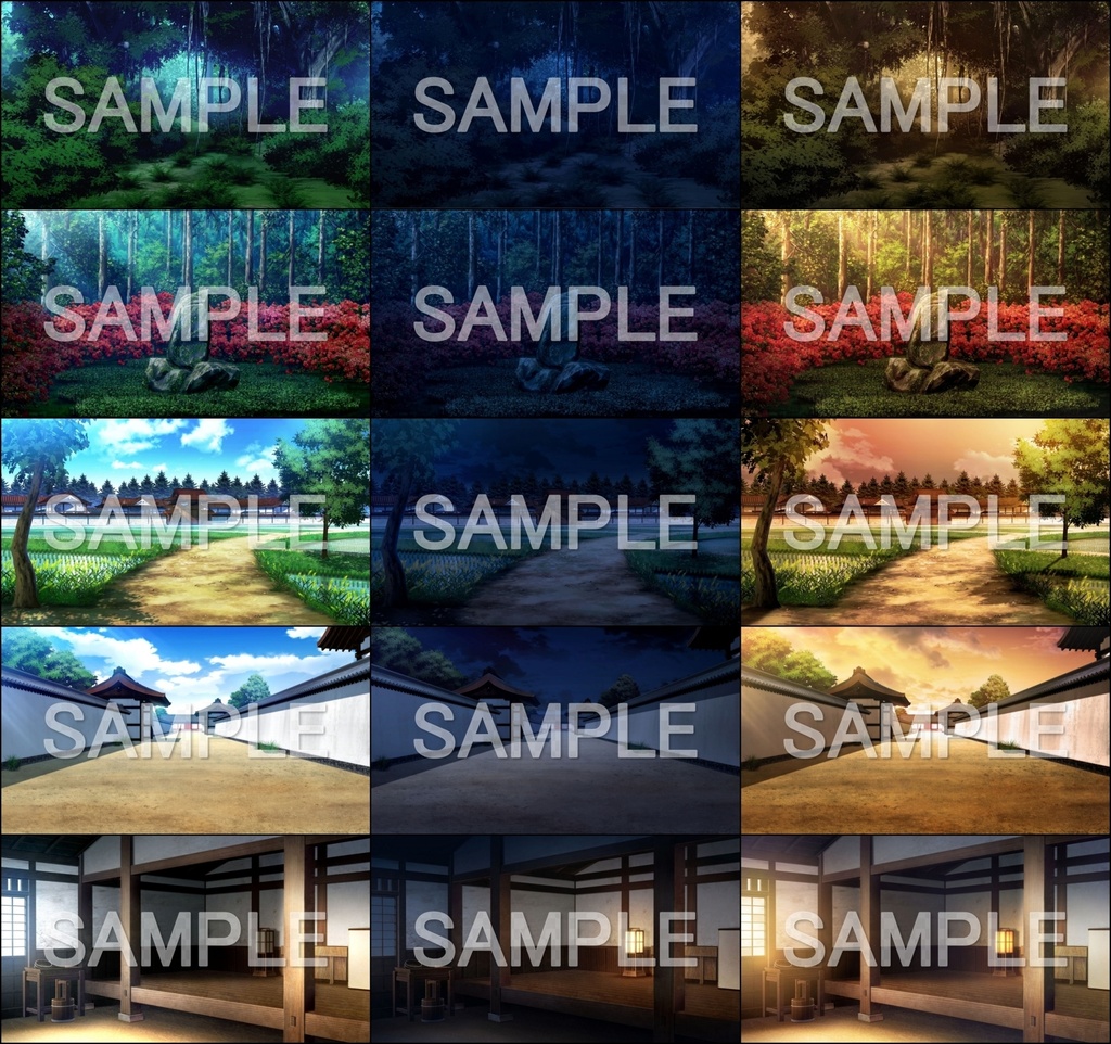 みにくる背景CG素材集『平安編』part01【背景素材集】