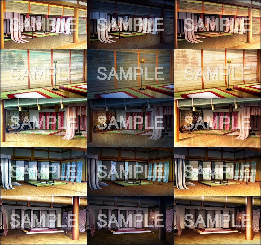 みにくる背景CG素材集『平安編』part01【背景素材集】