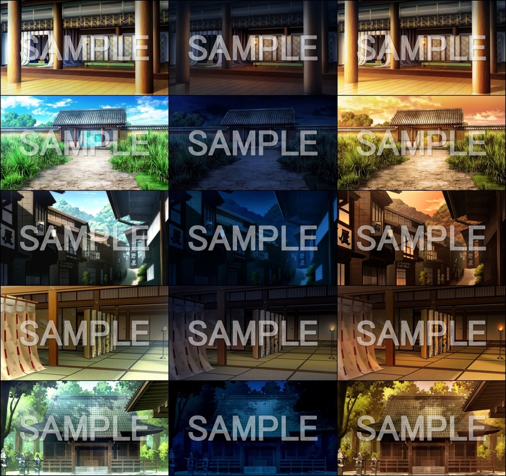 みにくる背景CG素材集『平安編』part01【背景素材集】