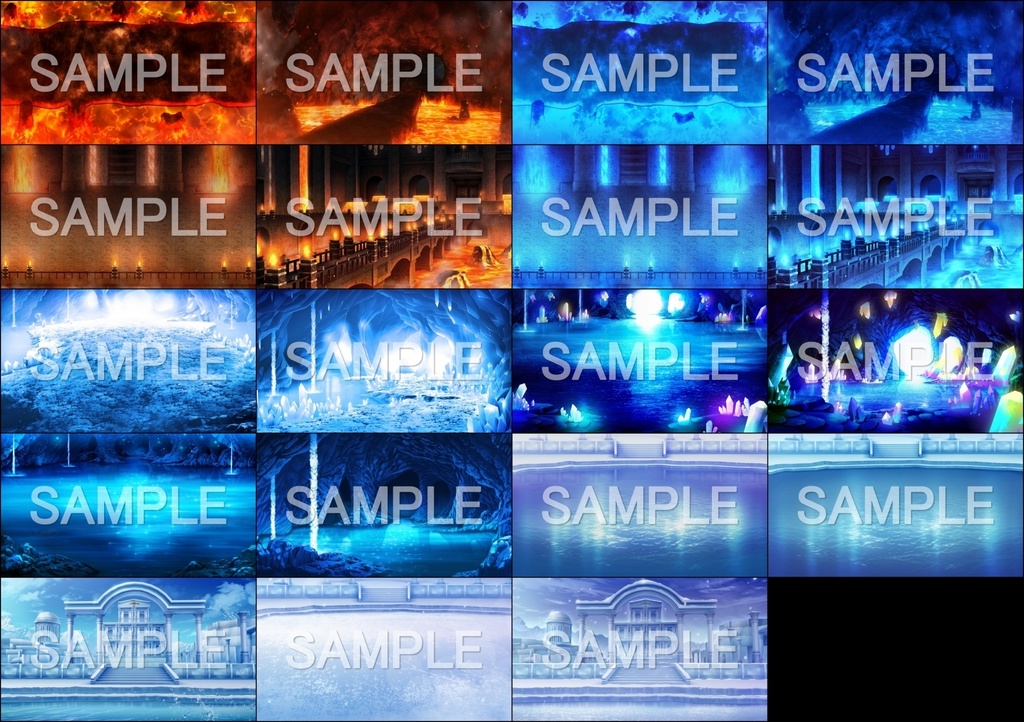 みにくる背景CG素材集『ダンジョン編』part1【背景素材集】