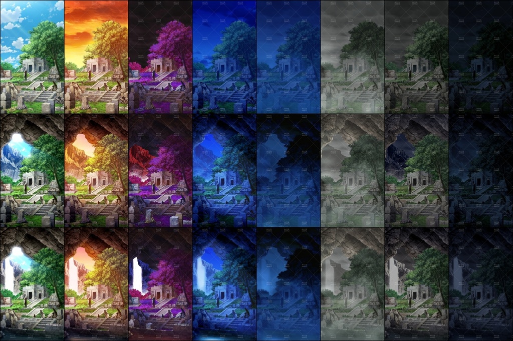 みにくる背景CG素材集『ダンジョン編』part1【背景素材集】