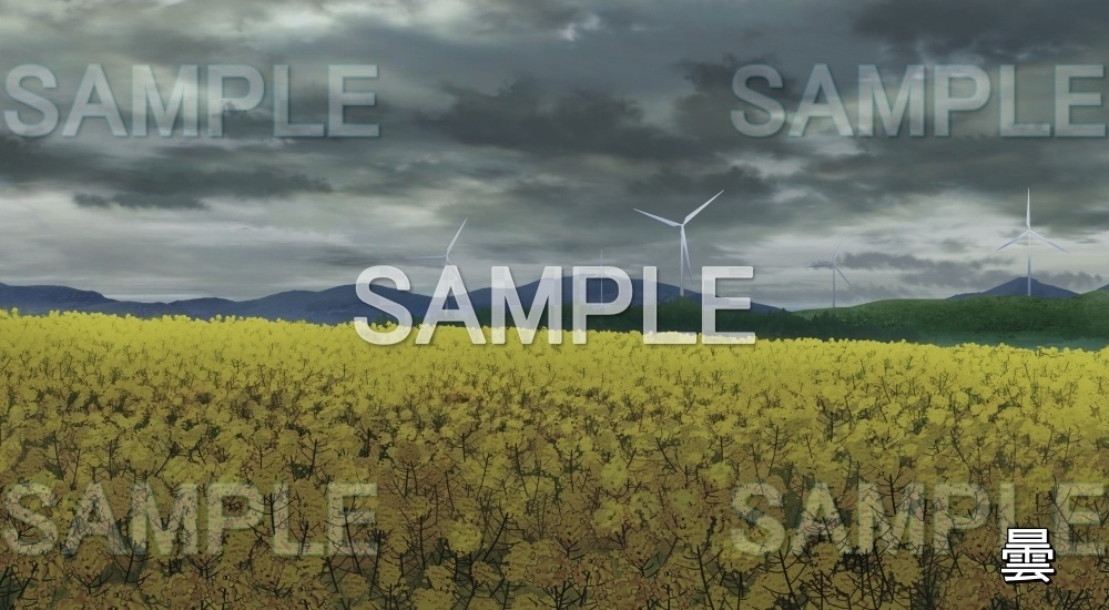 【背景素材】菜の花畑 (自然春編part05-flower_nano02)