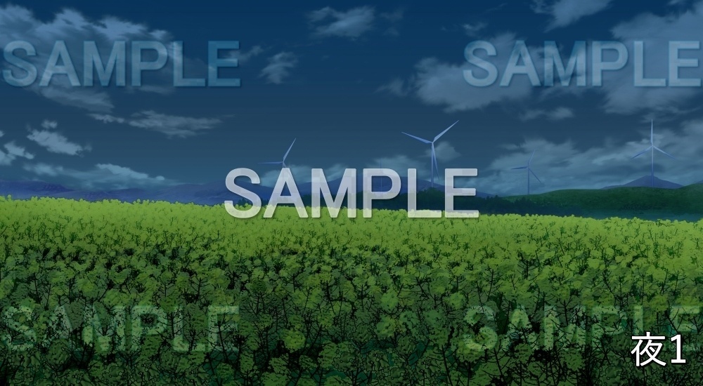 【背景素材】菜の花畑 (自然春編part05-flower_nano02)