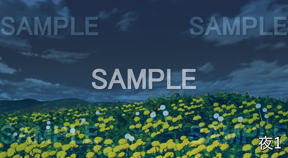 【背景素材】たんぽぽ畑 (自然春編part05-flower_tanpopo)
