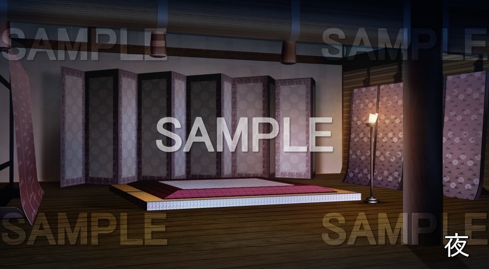 【背景素材】寝殿造りの部屋⑤ (平安編part01-1710heian05)