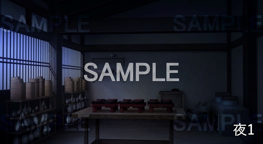 【背景素材】土間 台所 (平安編part01-1710heian08)