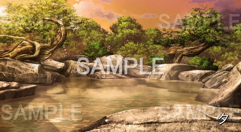 【背景素材】温泉 (平安編part01-1710heian09)