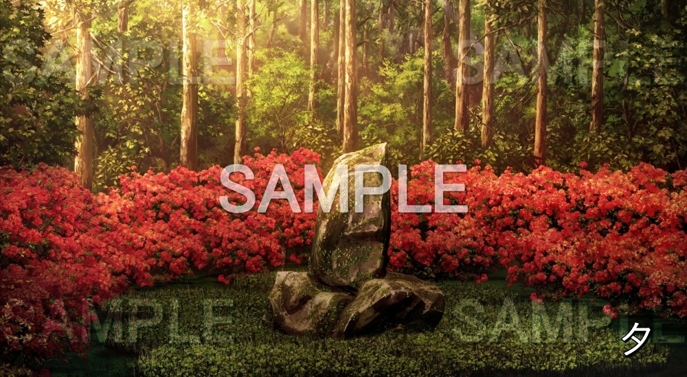 【背景素材】石碑 (平安編part01-1710heian12)