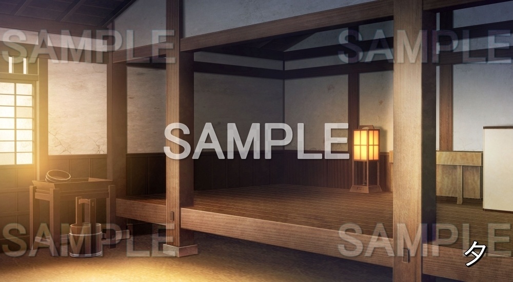 【背景素材】土間 玄関 (平安編part01-1710heian15)