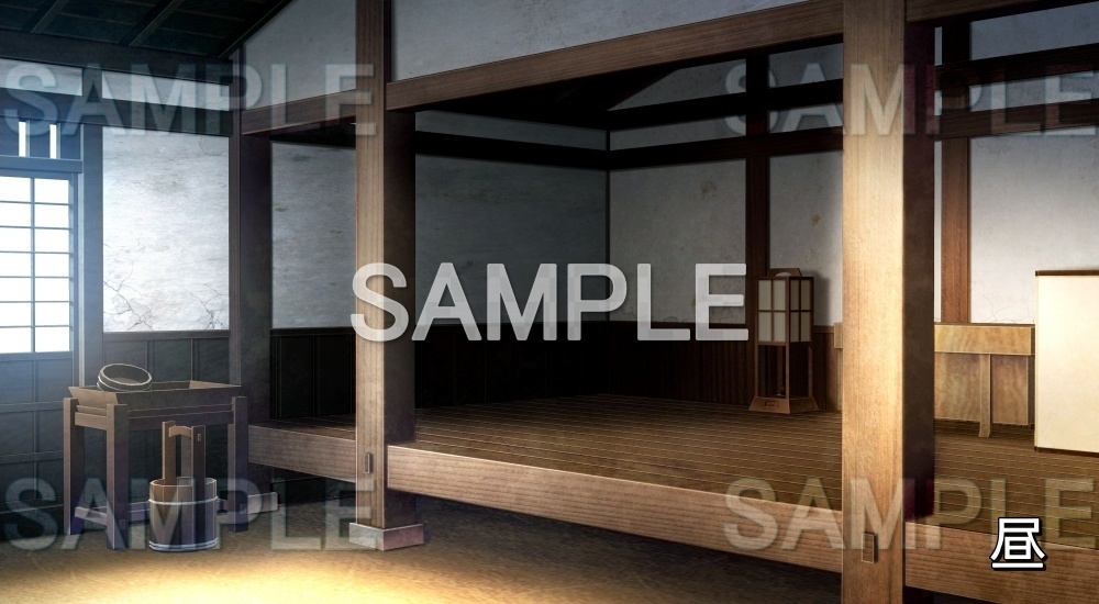 【背景素材】土間 玄関 (平安編part01-1710heian15)