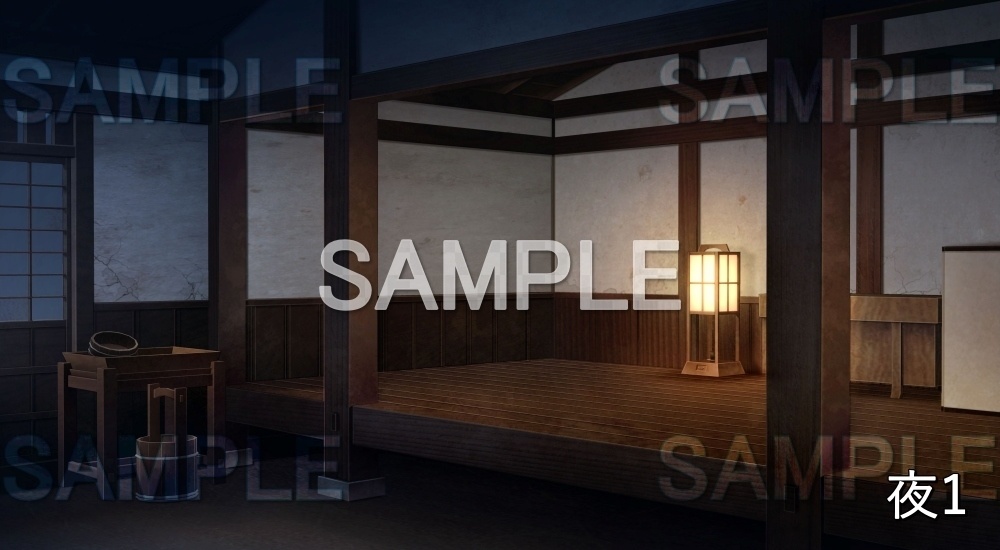 【背景素材】土間 玄関 (平安編part01-1710heian15)