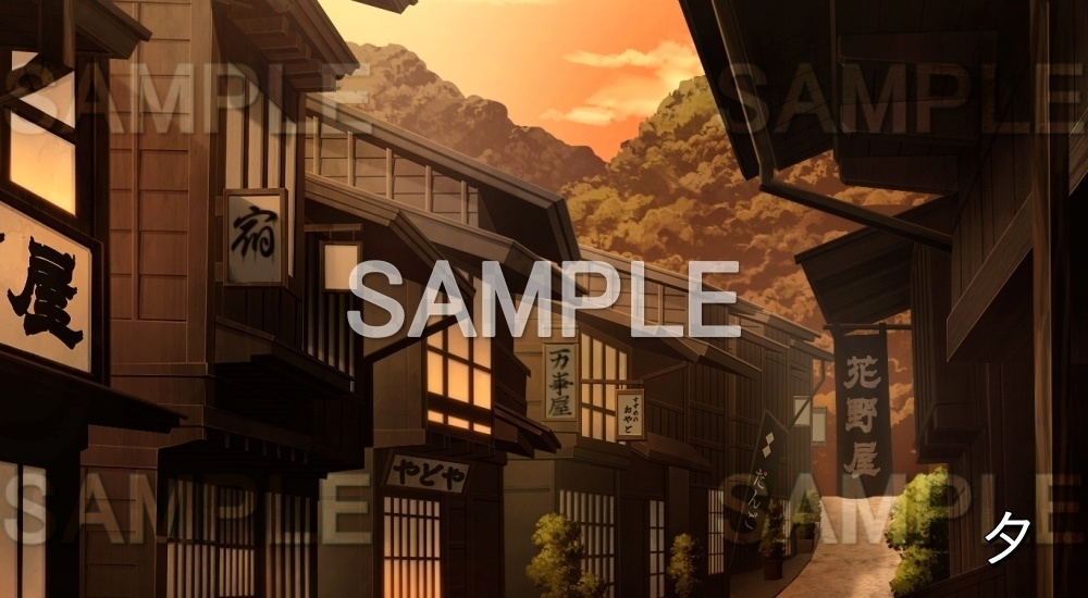 【背景素材】町屋 (平安編part01-1710heian18)