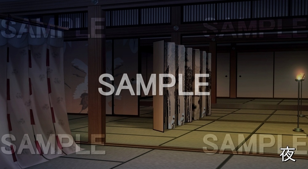 【背景素材】寝殿造の部屋⑥ (平安編part01-1710heian19)