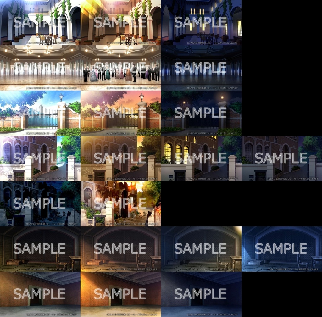 みにくる背景CG素材集『お屋敷編』part04【背景素材集】