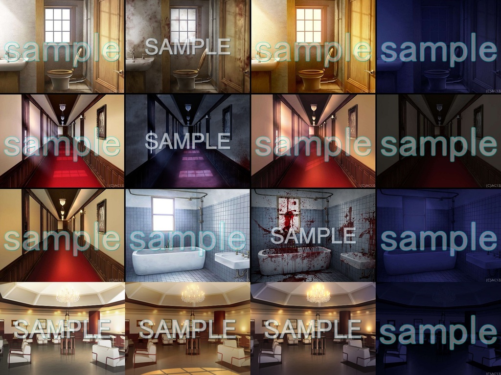 みにくる背景CG素材集『お屋敷編』part05 +ホラー【背景素材集】