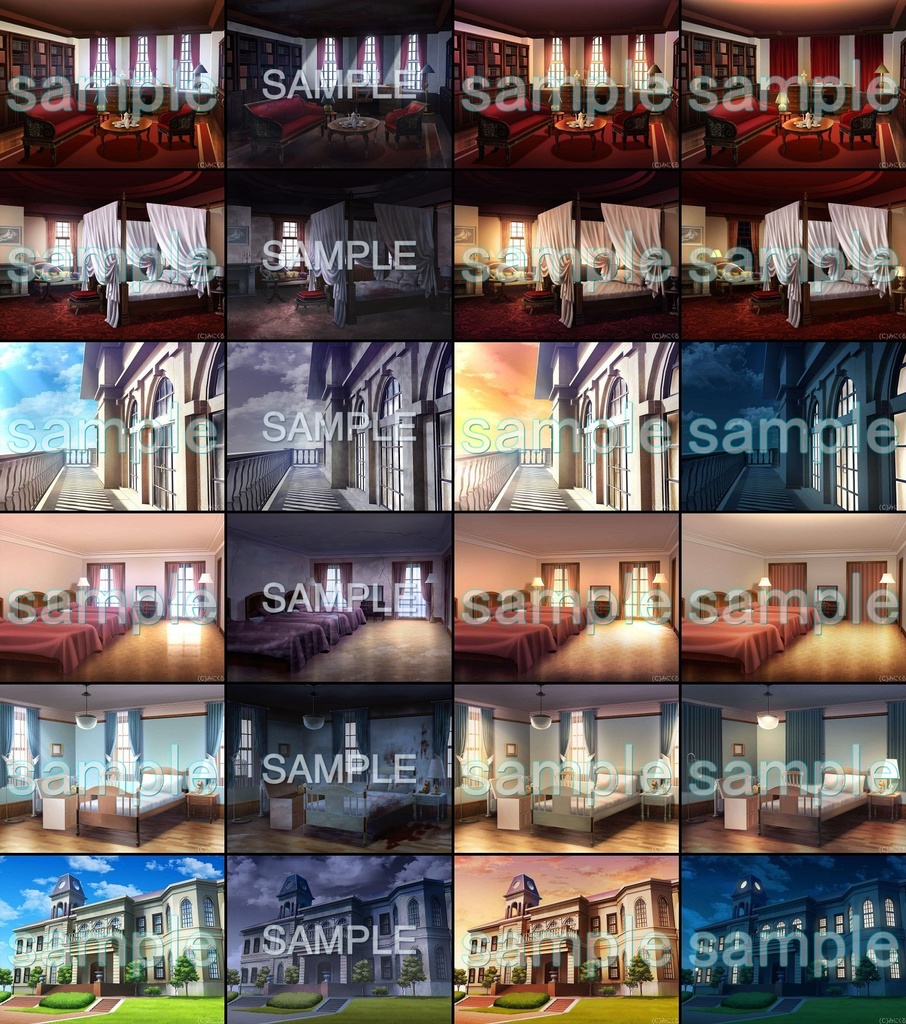 みにくる背景CG素材集『お屋敷編』part05 +ホラー【背景素材集】