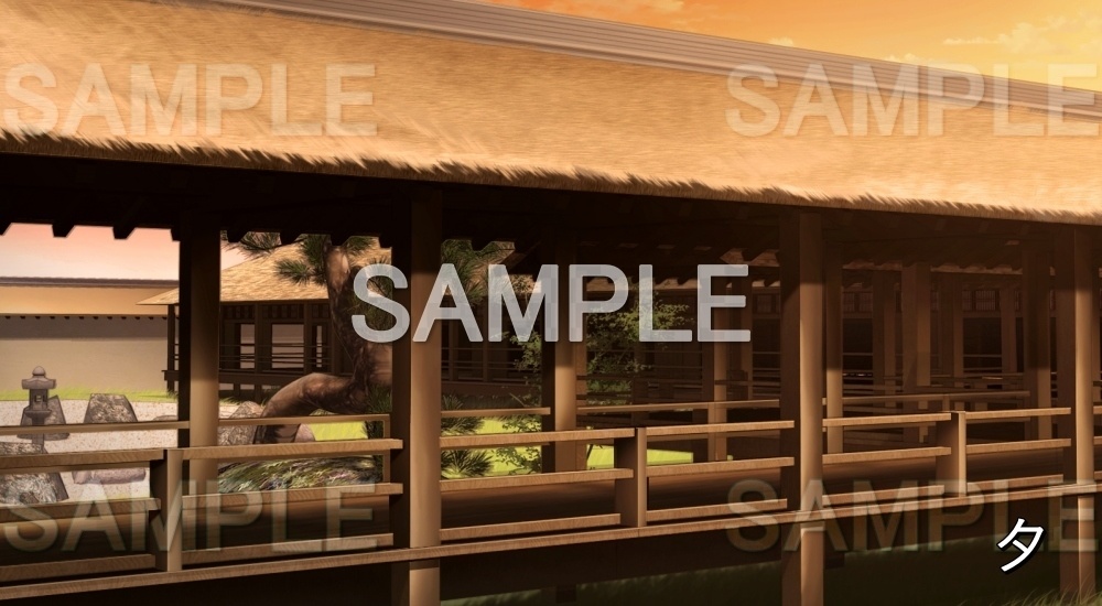 【背景素材】渡殿 (平安編part01-1710heian22)