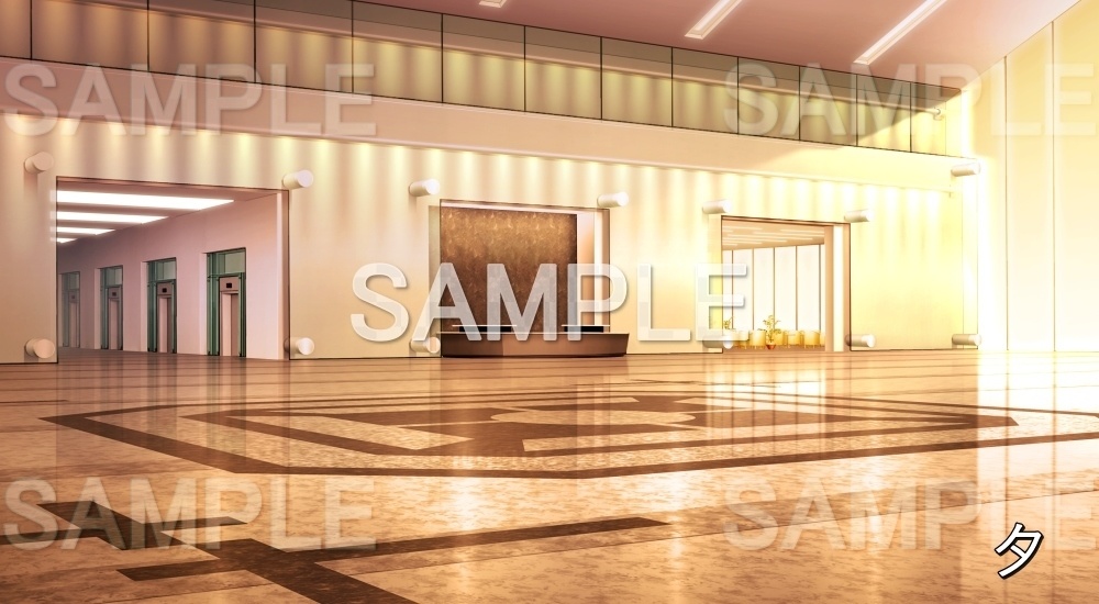 【背景素材】エントランス (オフィス編part01-bg029)