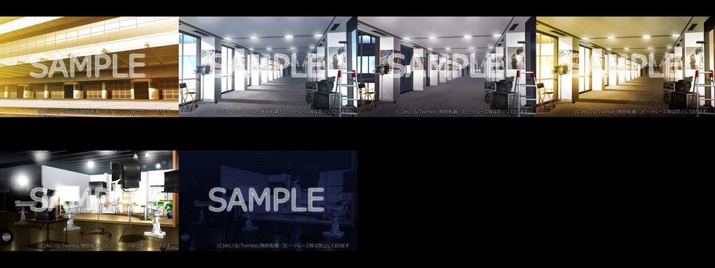 みにくる背景CG素材集『アイドル編』part01【背景素材集】