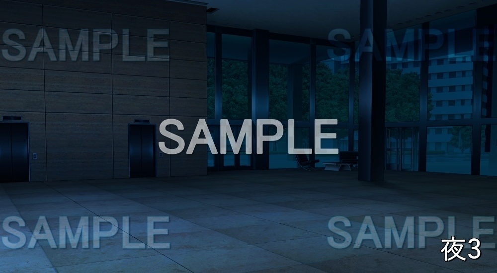 【背景素材】エントランス (オフィス編part01-bg065)