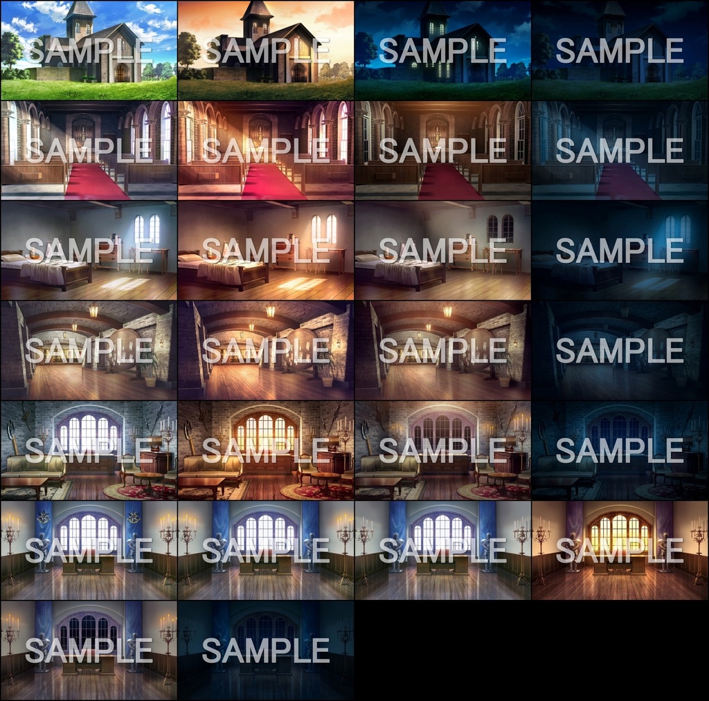 みにくる背景CG素材集『ファンタジー編』part04【背景素材集】