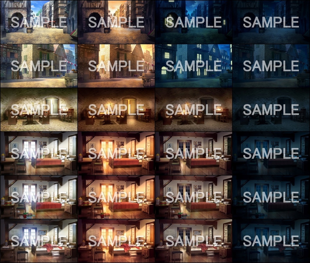 みにくる背景CG素材集『ファンタジー編』part04【背景素材集】