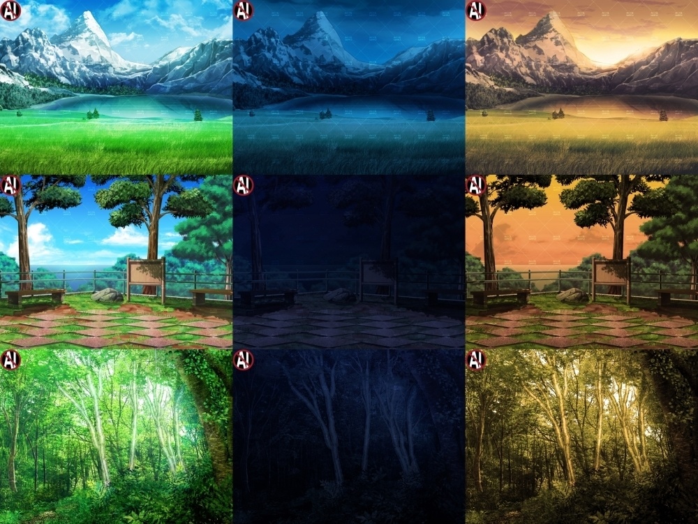 みにくる背景CG素材集『自然編』part01+α【背景素材集】