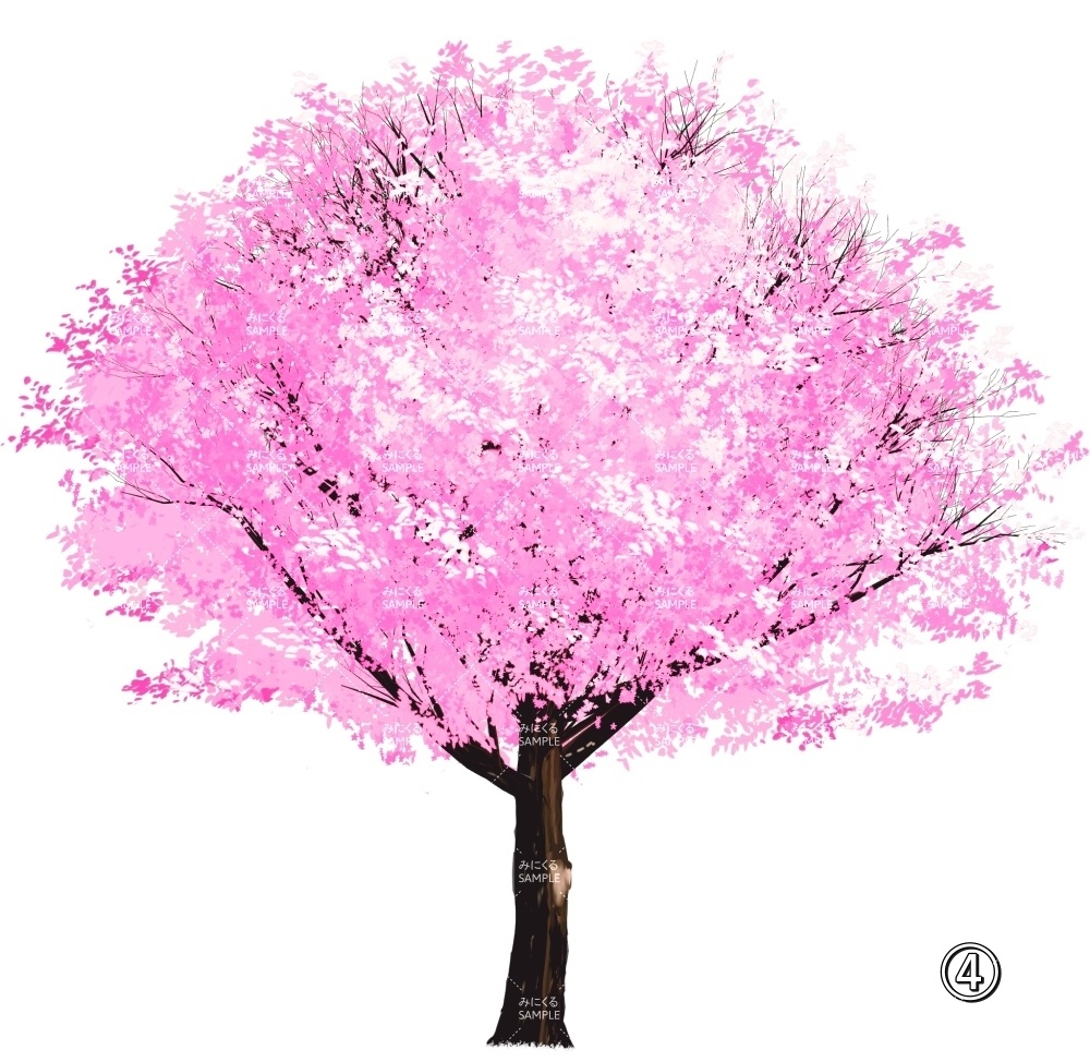 【透過素材】桜の木 PNG透過素材 (自然春編part05-sakura02)