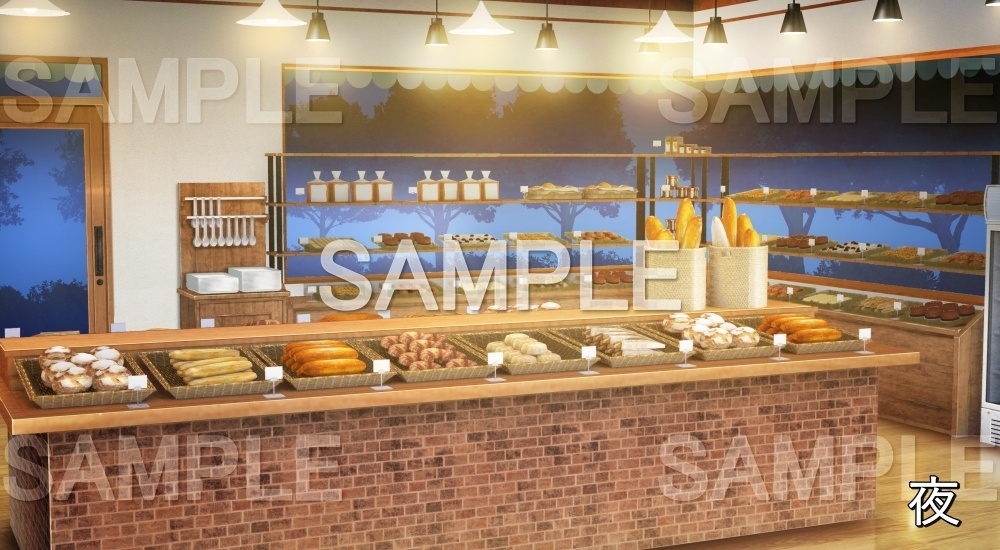 【背景素材】パン屋内観 (店舗&施設編part02-shop_pan)