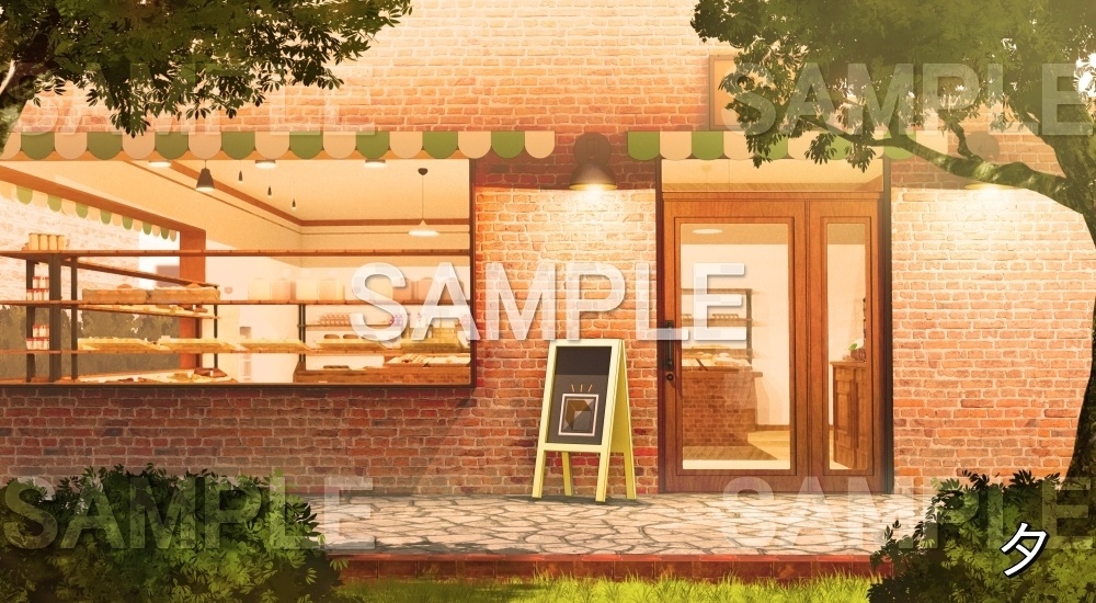 【背景素材】パン屋外観 (店舗&施設編part02-shop_pan_out)