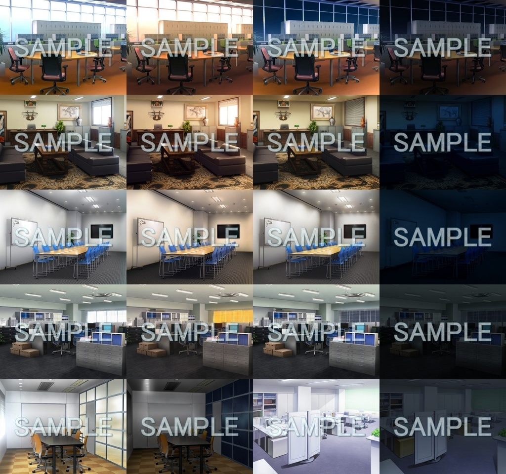 みにくる背景CG素材集『オフィス編』part02【背景素材集】