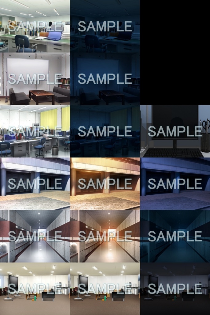 みにくる背景CG素材集『オフィス編』part02【背景素材集】