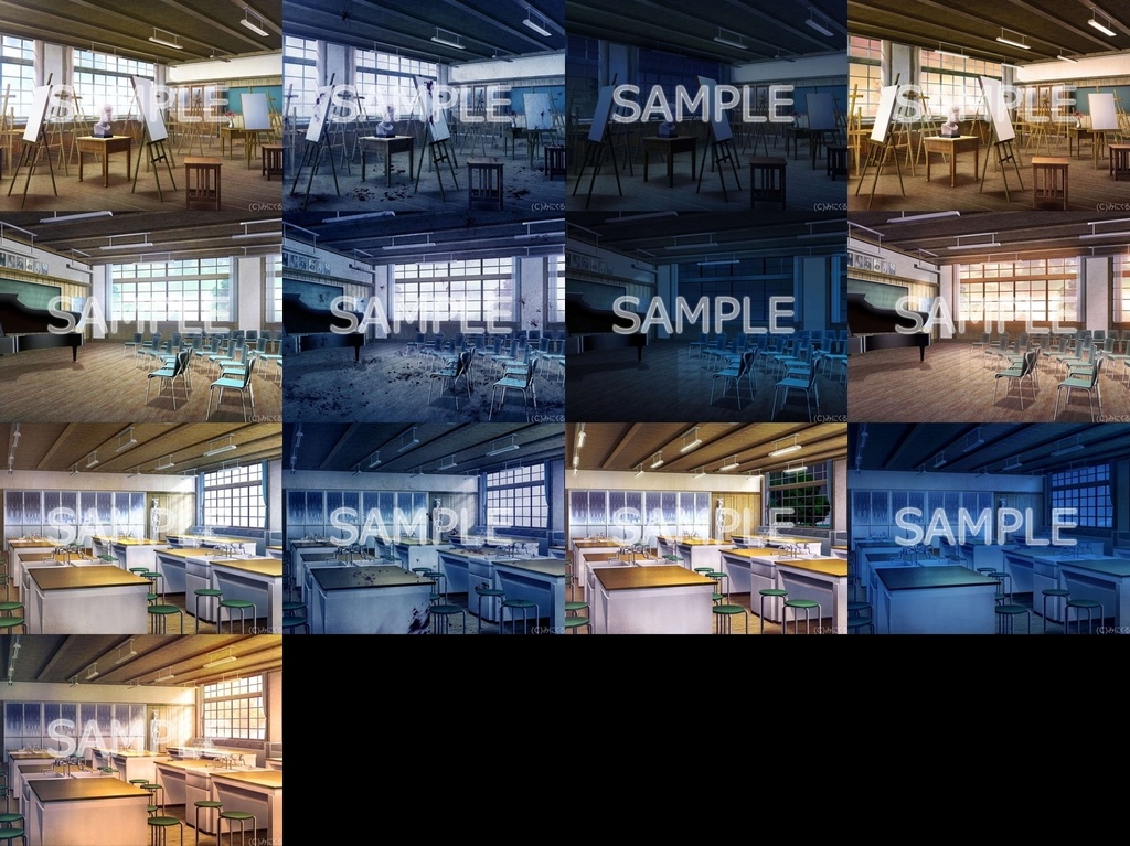 みにくる背景CG素材集『旧校舎・ホラー編』part01【背景素材集】