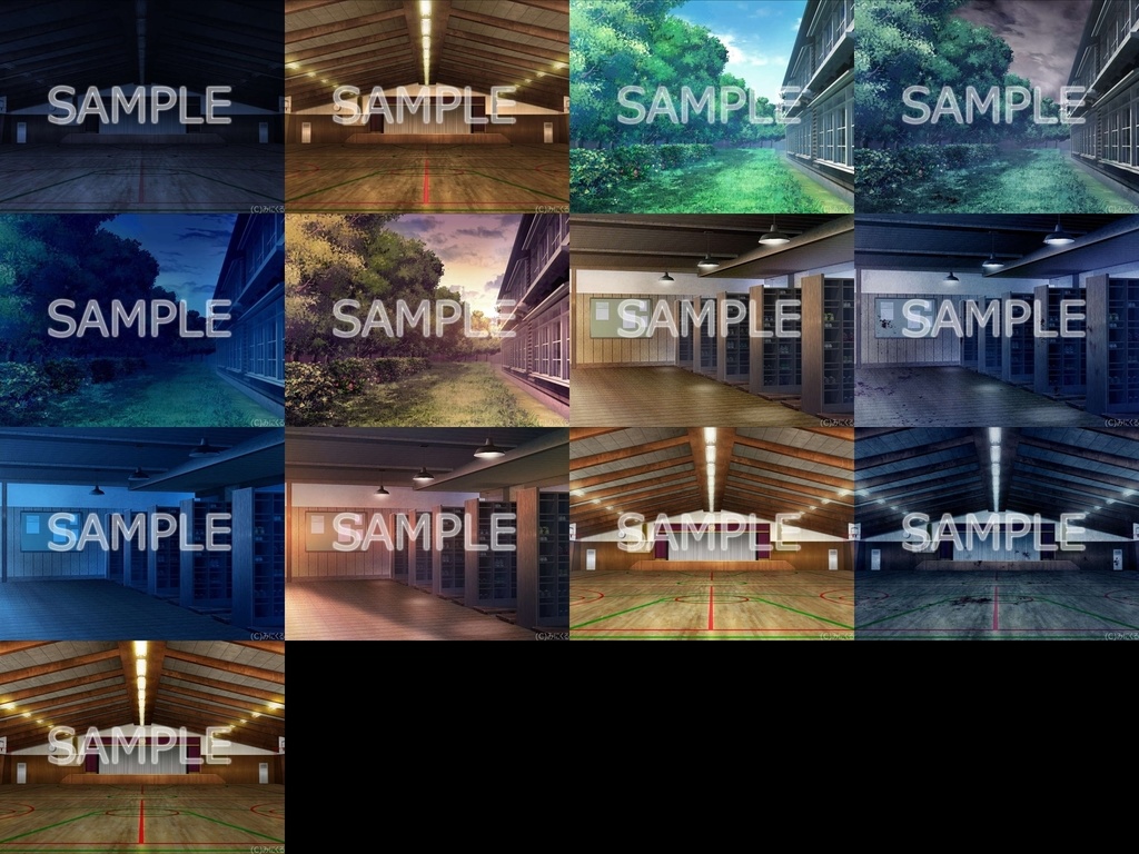 みにくる背景CG素材集『旧校舎・ホラー編』part01【背景素材集】