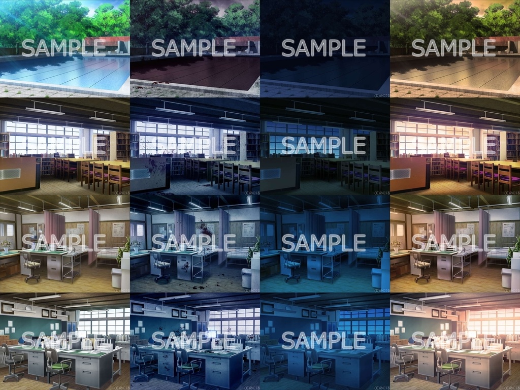 みにくる背景CG素材集『旧校舎・ホラー編』part01【背景素材集】