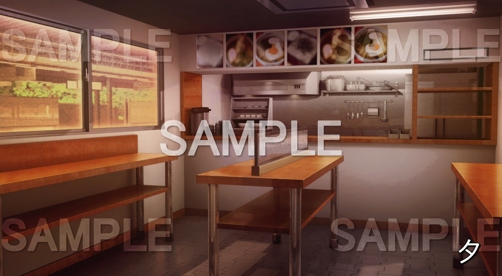 【背景素材】立ち食い蕎麦屋 内観 (店舗&施設編part02-shop_tachisoban)