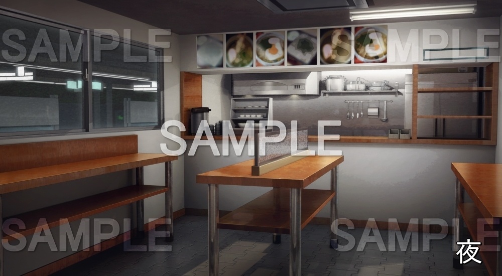 【背景素材】立ち食い蕎麦屋 内観 (店舗&施設編part02-shop_tachisoban)